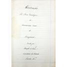MANUSCRITO. ILUSTRAÇÃO DA ARVORE GENEALOGICA DA SERENISSIMA CAZA DE BRAGANÇA. Escrita por Jozeph de Faria, Secretario de Estado. (Obra unica no seu genero). 