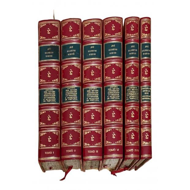 RIBEIRO, José Silvestre. - HISTORIA DOS ESTABELECIMENTOS SCIENTIFICOS, LITTERARIOS E ARTISTICOS DE PORTUGAL NOS SUCESSIVOS REINADOS DA MONARCHIA. Tomo I (ao Tomo XVIII).
