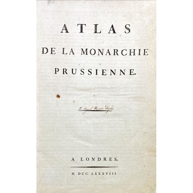 ATLAS DE LA MONARCHIE PRUSSIENNE.