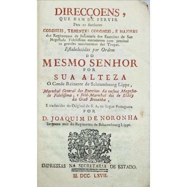 LIPPE, Conde Reinante de Schaumbourg. - 4 Obras.