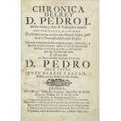 LOPES, Fernão. - CHRONICA DEL REY D. PEDRO I. 