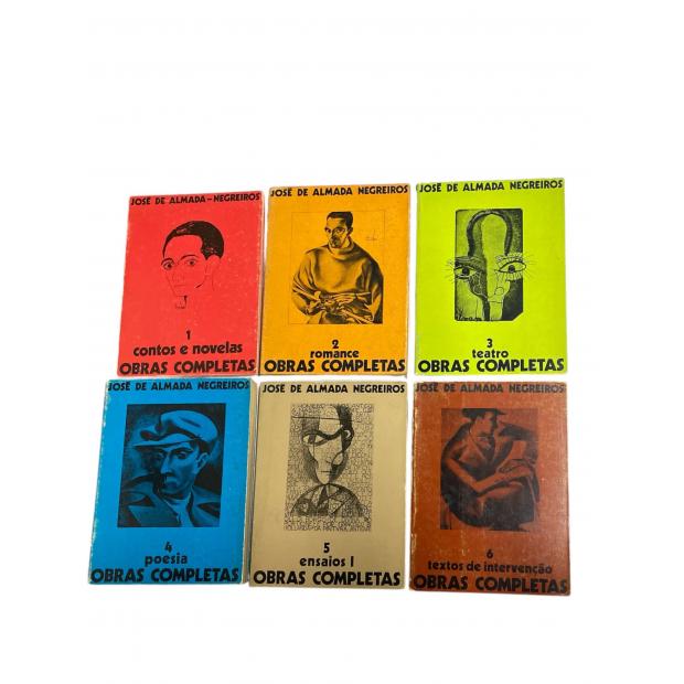 NEGREIROS, José de Almada. - OBRAS. I - Contos e Novelas. II - Romance. III - Teatro. IV - Poesia. V - Ensaios I e VI - Textos de Intervenção. 