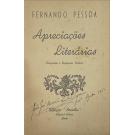 PESSOA, Fernando. - APRECIAÇÕES LITERÁRIAS. Bosquejos e Esquemas Criticos. Selecção e Notas de Petrus. 