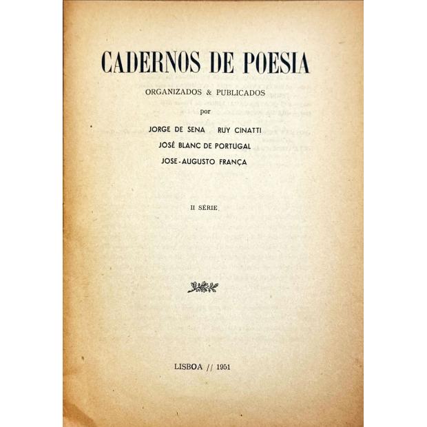 CADERNOS DE POESIA. 2 ª série - Fasciculo 6. 