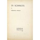 PESSOA, Fernando. - 35 SONNETS. 