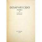 QUEIROZ, Carlos. – DESAPARECIDO. Poemas de… 