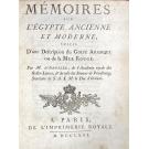 D'ANVILLE Jean Baptiste Bourguignon. - MÉMOIRES SUR L'EGYPTE ANCIENNE ET MODERNE, suivis d'une description du Golf Arabique ou de la Mer Rouge. 