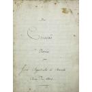 MANUSCRITO - MACEDO, José Agostinho de. - A CREAÇÃO. Poema por...