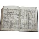MANUSCRITO - NOBILIARIO LUZITANO, que conthem as armas das pessoas Reais e dos Titulares, e mais Familias deste Reino de Portugal. Tomo 1º. Séc. XVII. 