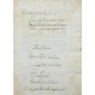 MANUSCRITO - COLONA, D. Tivisco de Nasão Zarco y. - PERICOPE GENEALOGICA Y LINEA REAL SEPARADA AQUI DE LAS MUCHAS OTRAS, QUE LA ACONPANAM EM LAS CASAS A QUIEN TOCA. En Napoles. Por Novelo de Bonis. (Séc. XVIII).