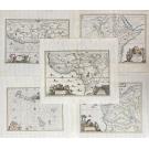 MAPA - OGILBY. 5 Mapas de África. 1670