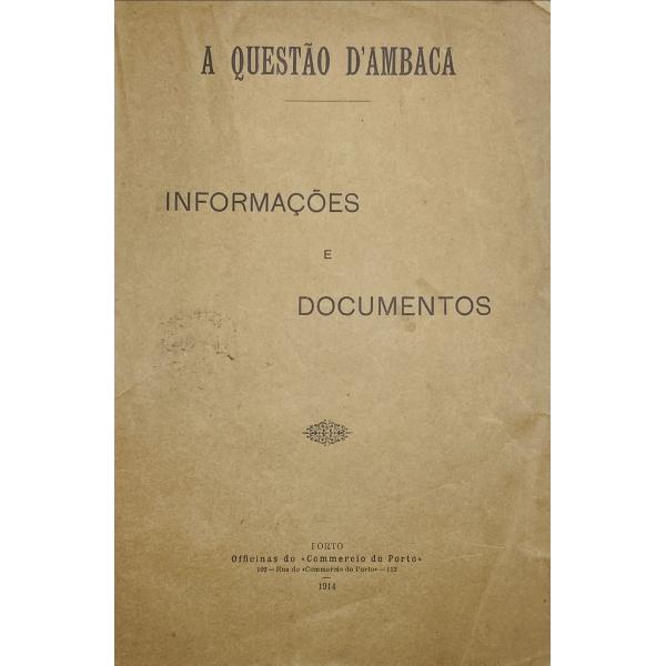 QUESTÃO (A) D'AMBACA. Informações e Documentos. | Vicente leilões