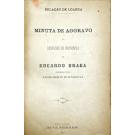 RELAÇÃO DE LOANDA. Minuta de aggravo do despacho da pronuncia de Eduardo Braga proferido pelo Juiz de direito de Benguella.