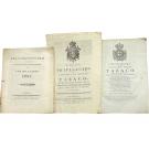 TABACO. Lote de 2 alvarás e 1 regulamentos. Século XIX. 