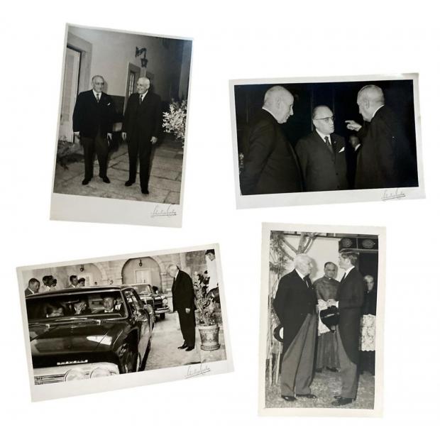 FOTOGRAFIA - GRÃO-MESTRE DA ORDEM DE MALTA. Visita do Príncipe Frei Angelo de Mojana di Cologna, em 1967. (Salazar).