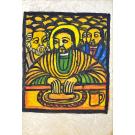 MANUSCRITO. BÍBLIA COPTA DA ETIÓPIA/ LIVRO DE ORAÇÕES EM GE´REZ Séc. XIX. 