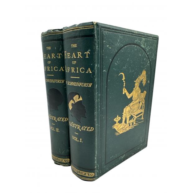 SCHWEINFÜRTH, Dr. Georg. - THE HEART OF AFRICA. Three Years' Travels And Adventures In The Unexplored Regions Of Central Africa From 1868 To 1871. Translated By Ellen E. Frewer. With An Introduction By Winwood Reade. Vol. I (e II). 