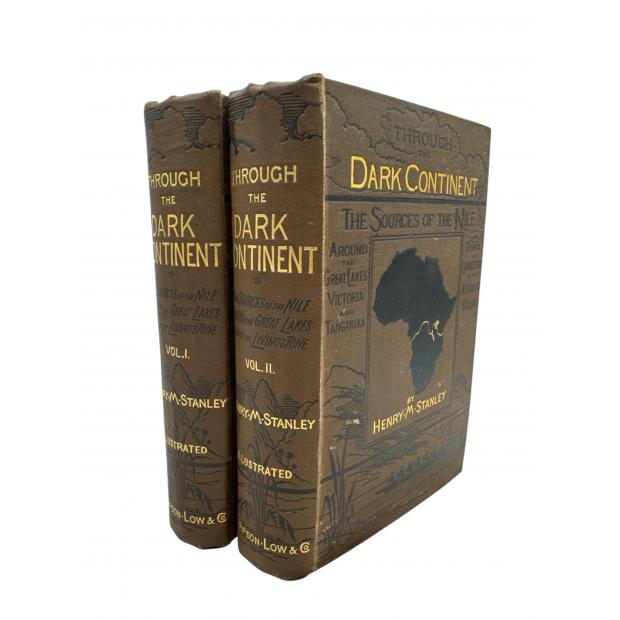 STANLEY, Henry M.- THROUGH THE DARK CONTINENT or the Sources of the Nile Around the Great Lakes of Equatorial Africa and Down the Livingstone River to the Atlantic Ocean. Vol. I (e II).