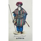 WAHLEN, Augusto. - COSTUMES USOS E TRAJOS DE TODO O MUNDO EM FACE DE DOCUMENTOS AUTHENTICOS E DAS MAIS RECENTES VIAGENS. Publicado por... Traduzidos do francez por Francisco Ludovino de Sousa Freitas Sampaio. I - Asia e II - Asia-India. III - Africa-América. IV - Europa. V - Oceânia.