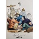 WAHLEN, Augusto. - COSTUMES USOS E TRAJOS DE TODO O MUNDO EM FACE DE DOCUMENTOS AUTHENTICOS E DAS MAIS RECENTES VIAGENS. Publicado por... Traduzidos do francez por Francisco Ludovino de Sousa Freitas Sampaio. I - Asia e II - Asia-India. III - Africa-América. IV - Europa. V - Oceânia.