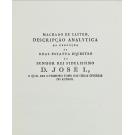 CASTRO, Joaquim Machado de. - DESCRIPÇÃO ANALYTICA DA EXECUÇÃO DA ESTATUA EQUESTRE, ERIGIDA EM LISBOA Á GLÓRIA DO SENHOR REI FIDELISSIMO D. JOSÉ I.