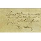 MANUSCRITO. PROVISÃO COMO FAMILIAR DO SANTO OFÍCIO DE BARTHOLOMEU DE SOUZA NAVARRO.