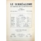 BRETON, André. - LE SURREALISME AU SERVICE DE LA RÉVOLUTION. Nº1 (ao 6).