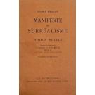 BRETON, André. - MANIFESTE DU SURRÉALISME. Poisson soluble. Nouvelle édition augmentée d'une préface et de la «Lettre aux voyantes». Frontispice de Max Ernst.