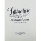 LITTÉRATURE. Tome 1 numéros 1 à 20 mars 1919 à août 1921 Tome 2 Nouvelle série numéros 1 à 13 mars 1922 à juin 1924. 