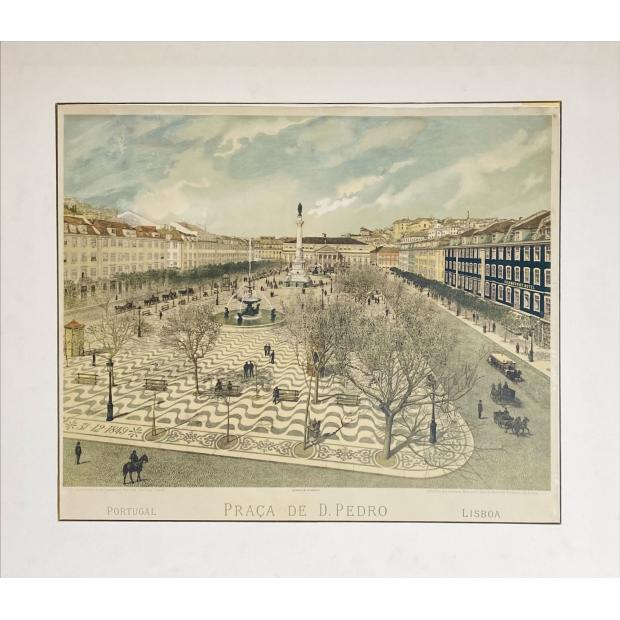 LITOGRAFIA. PRAÇA DE D. PEDRO (Rossio).