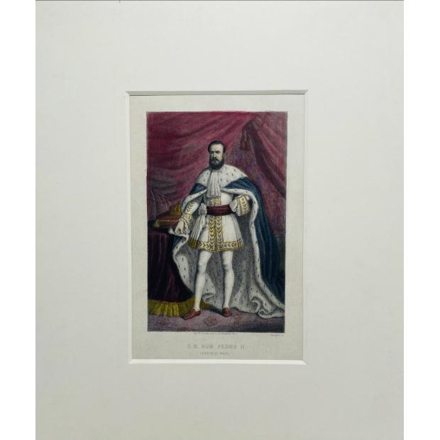 GRAVURA. S.M. DOM PEDRO II.