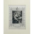GRAVURA. CATHERINE OF BRAGANZA. Queen of Charles the second.