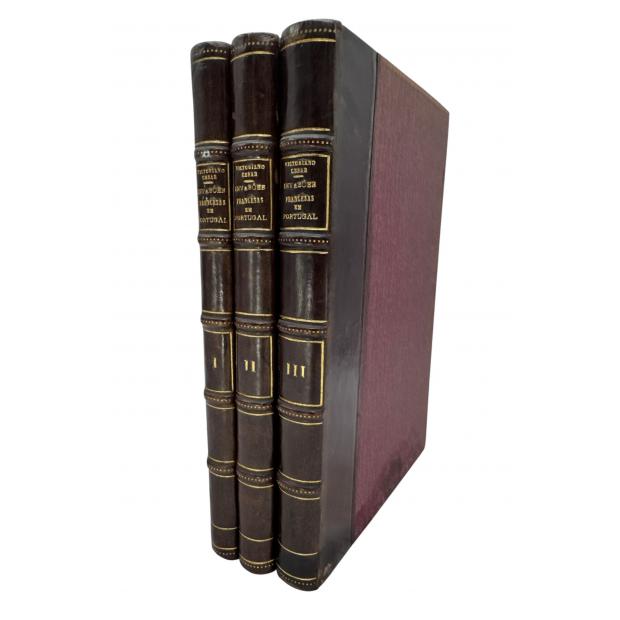 CESAR, Victoriano J. - ESTUDOS DE HISTÓRIA MILITAR. INVASÕES FRANCESAS EM PORTUGAL.  Vol. I (ao III).