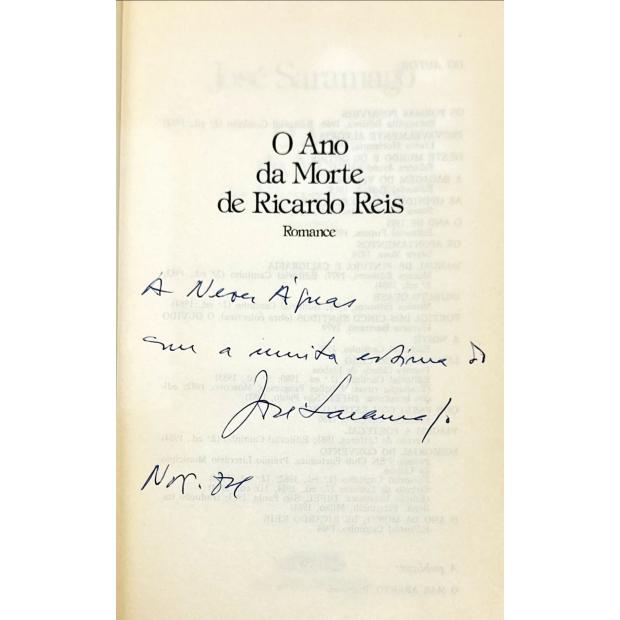 SARAMAGO, José. - O ANO DA MORTE DE RICARDO REIS.