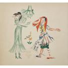 SÉRGIO, António. - OS DEZ ANÕEZINHOS DA TIA VERDE-ÁGUA. Texto de... sôbre um tema popular português. Ilustrações de Mily Possoz. 