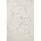 VASCONCELOS, Mário Cesariny de. - POESIA. (1944-1955). Desenho à pena de João Rodrigues. 