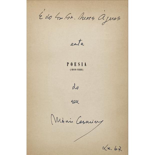 VASCONCELOS, Mário Cesariny de. - POESIA. (1944-1955). Desenho à pena de João Rodrigues. 