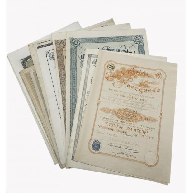ACÇÕES. 10 títulos.