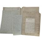 MANUSCRITO. - PALACIO DOS CONDES DA EGA NA RUA DA JUNQUEIRA.  (Séc. XIX).