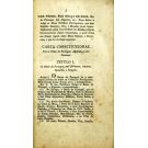 CARTA CONSTITUCIONAL DA MONARCHIA PORTUGUEZA.