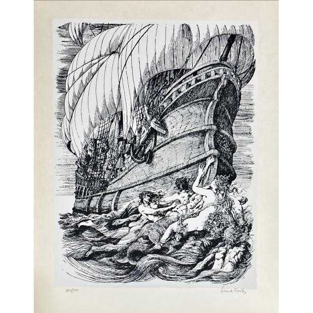 LIMA DE FREITAS. Edição Comemorativa do IV Centenário da publicação de Os LUSIADAS de Luis de Camões. Seis Serigrafias sobre lo poema épico Os Lusíadas de Luis de Camões.