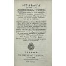 LOPES, Joaquim José Pedro. - ATALAIA CONTRA OS PEDREIROS-LIVRES. 