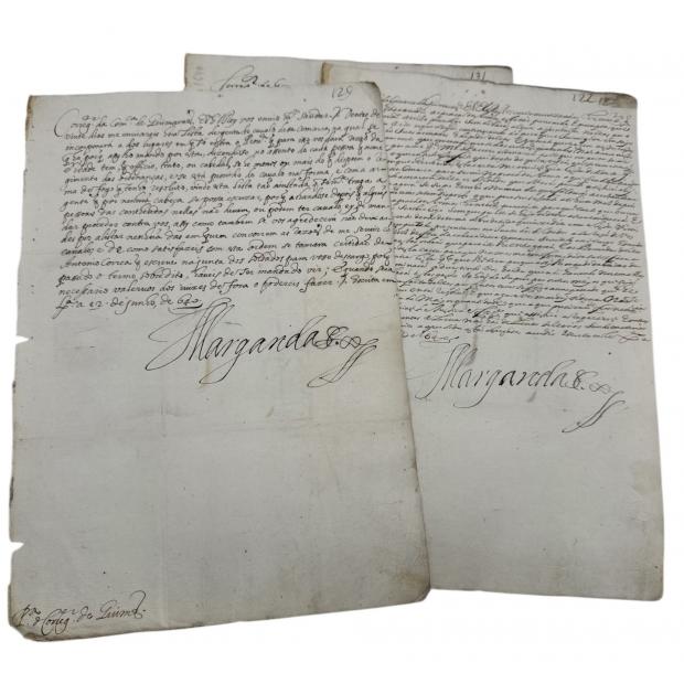 MANUSCRITOS. DUQUESA DE MANTUA. 1640 ( Margarida de Saboia)