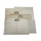 MANUSCRITOS. 10 DIPLOMAS REAIS DE D. MARIA E D. LUIZ.