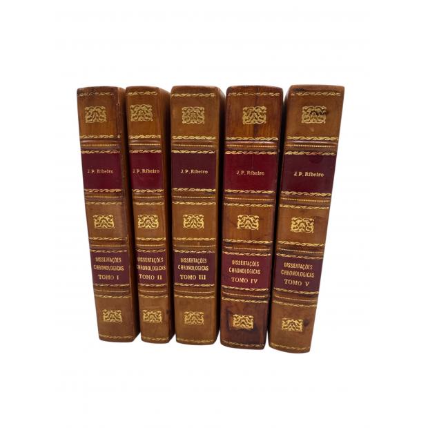 RIBEIRO, João Pedro. - DISSERTAÇÕES CHRONOLOGICAS E CRITICAS SOBRE A HISTÓRIA E JURISPRUDENCIA ECCLESIASTICA E CIVIL DE PORTUGAL. Tomo I (ao V). 