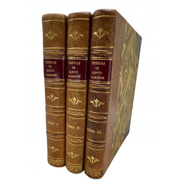 SANTOS, António Ribeiro dos. - POESIAS DE ELPINO DURIENSE. Tomo I (ao III). 