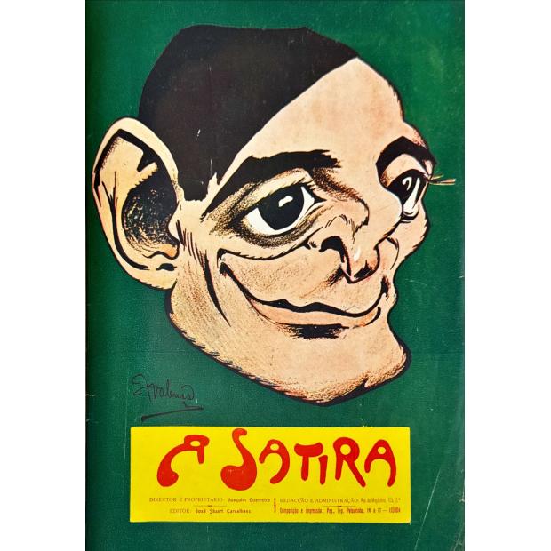 SATIRA (A). Revista Humorística de Caricaturas. Director: José Stuart Carvalhaes. Director e proprietario: Joaquim Guerreiro. Anno I. Lisboa, 1 de Fevereiro de 1911. Nº 1 (ao Anno 1. Lisboa, 1 de Junho de 1911. Nº 4). 