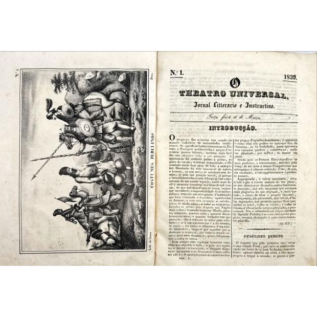 THEATRO (O) UNIVERSAL. Jornal Litterario e instructivo. Nº1 (ao Nº7). 