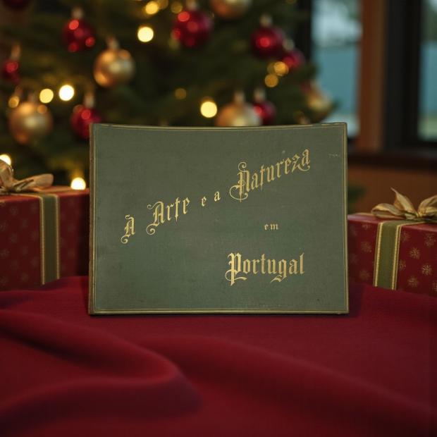 ARTE (A) E A NATUREZA EM PORTUGAL. Edição difinitiva. Colecção Photographica de monumentos, costumes e paisagens, Phototypias inalteraveis; descripções em portuguez e francez; clichés originaes / Publicada sob a direcção de F. Brutt e Cunha Moraes. Volume Primeiro (ao Volume Oitavo).