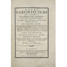 AVILER, Agustin-Charles de. - COURS D'ARCHITECTURE QUI COMPREND LES ORDRES DE VIGNOLE